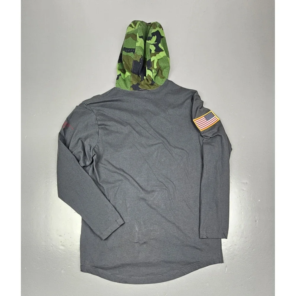 Jordan Oklahoma Sooners Hoodie Mens Medium. Gray Football Salute To‎ Service